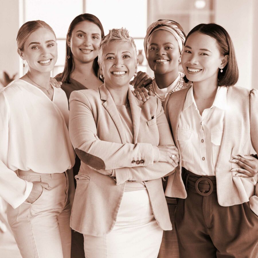Gruppe von Frauenunternehmerinnen