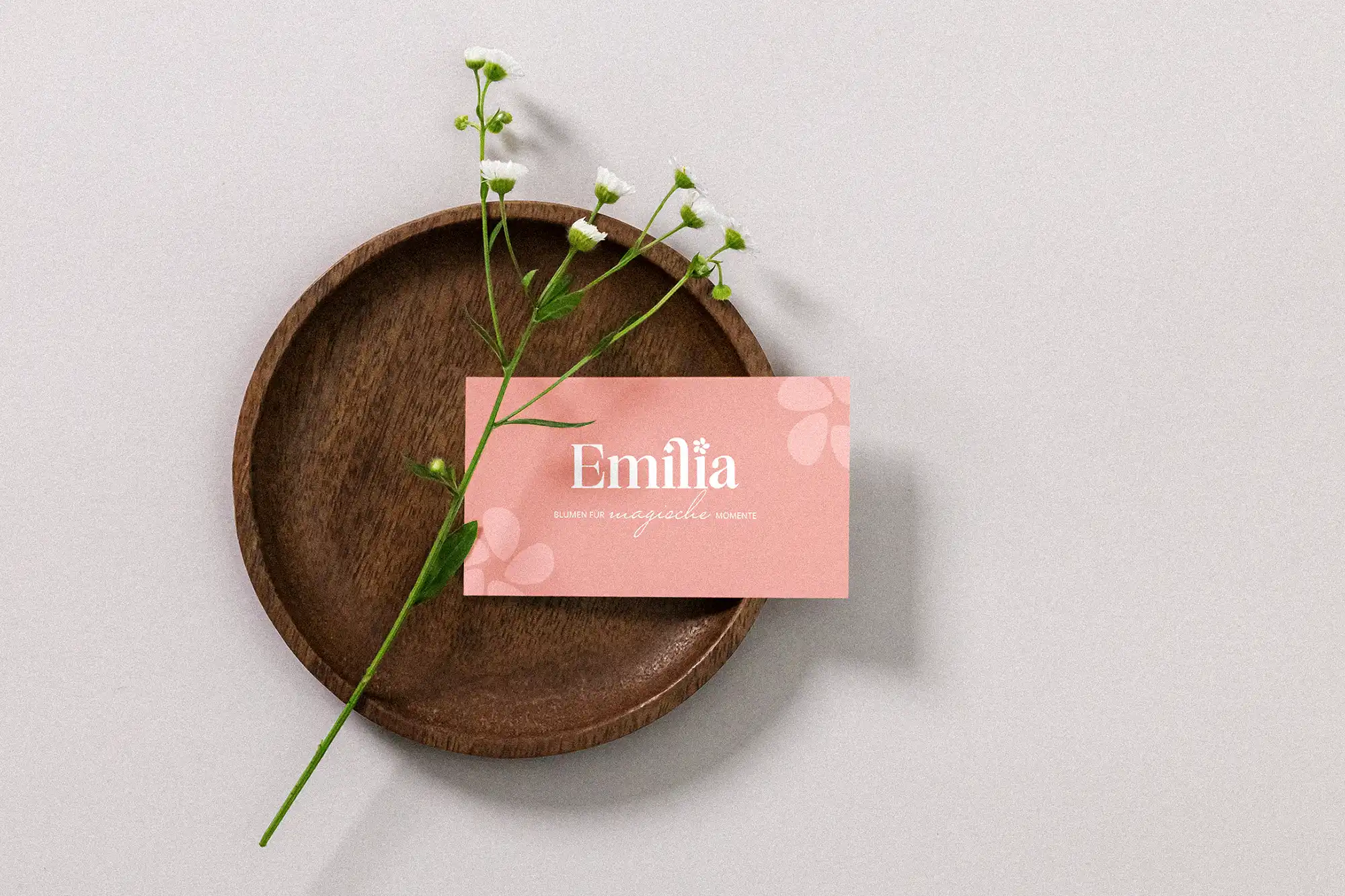 Emilia - Blumen Boutique Visitenkarte