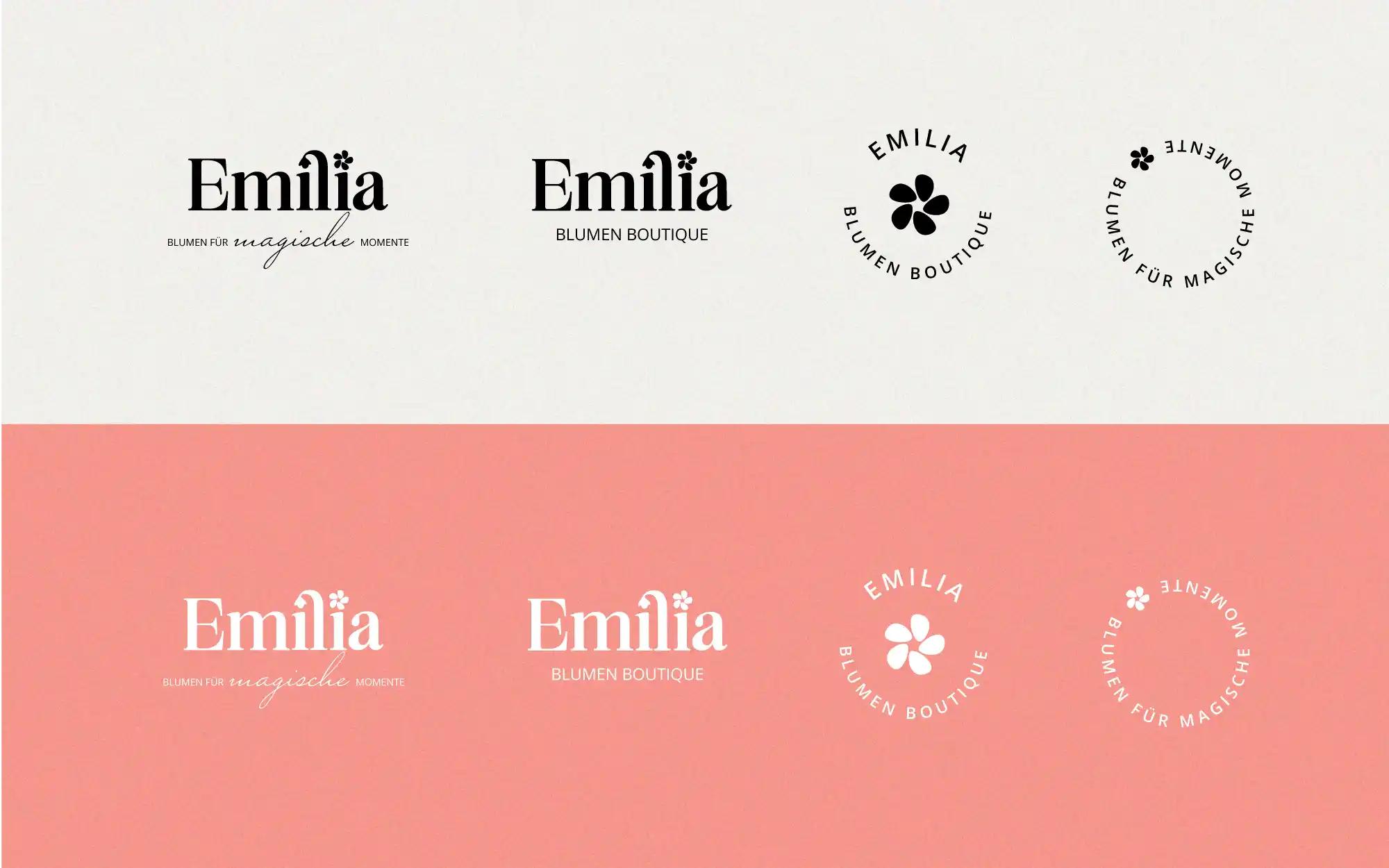 Emilia - Blumen Boutique Logos