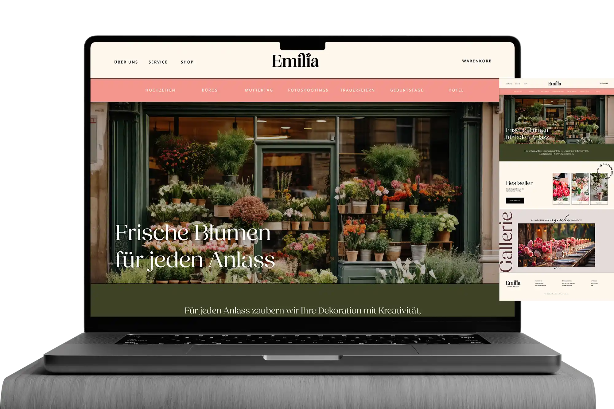 Emilia - Blumen Boutique Website